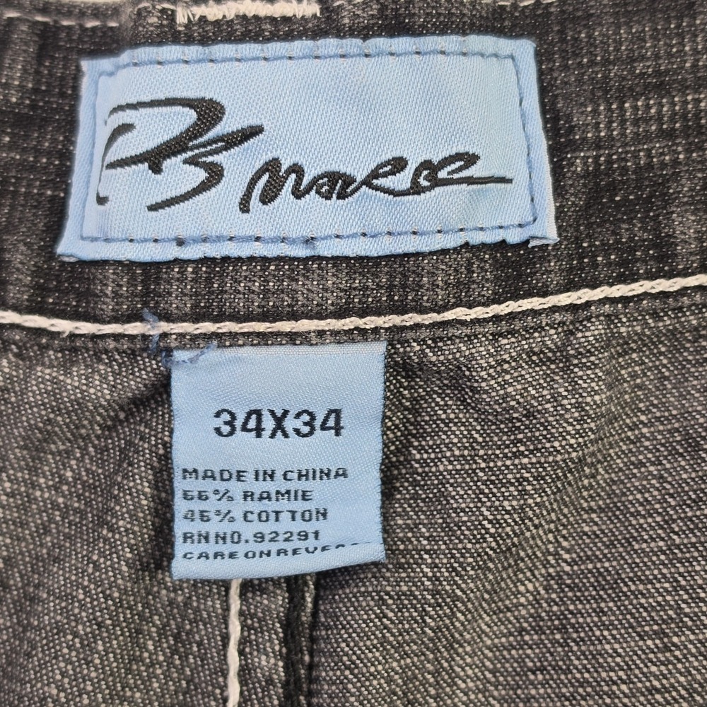 PJ Mark Jeans Men's 34x34 Concrete Wash Relaxed Fit Wide Leg Skater Punk Baggy - Picture 6 of 15